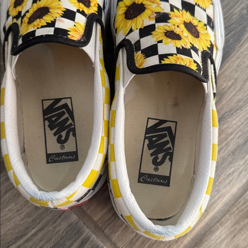 🌻vans sunflowers slip on platforms
